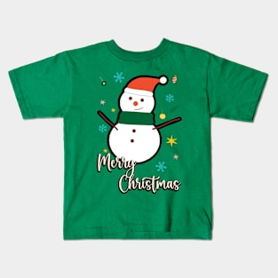 MERRY CHRISTMAS - SNOWMAN Kids T-Shirt